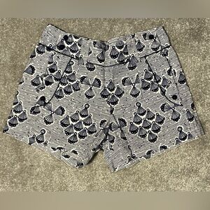 French Connection Blue and White Patterned Shorts